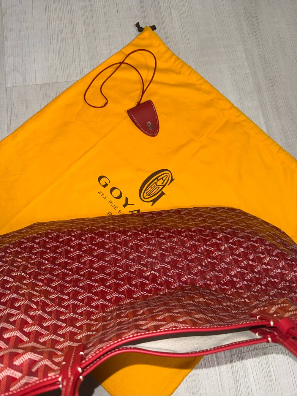 GOYARD Saint Louis GM Red tote NEW St Louis GM - Picture 4 of 10